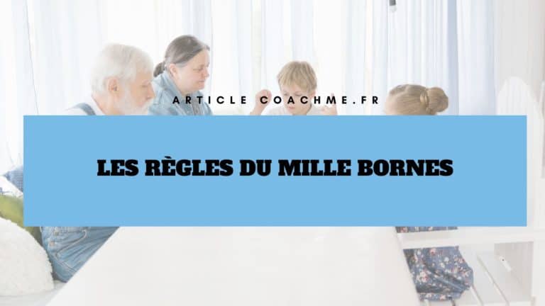 Les règles de jeu du Milles Bornes