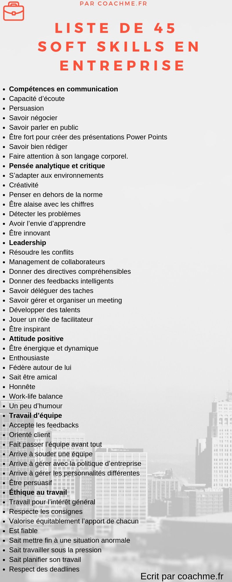 Liste et 45 exemples des Soft Skills en entreprise compressor