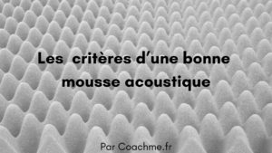 mousse accoustique