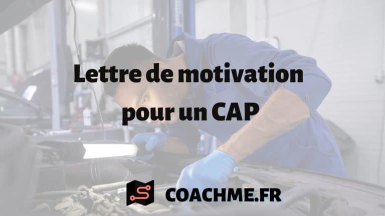 Modèle de lettre de motivation pour un CAP