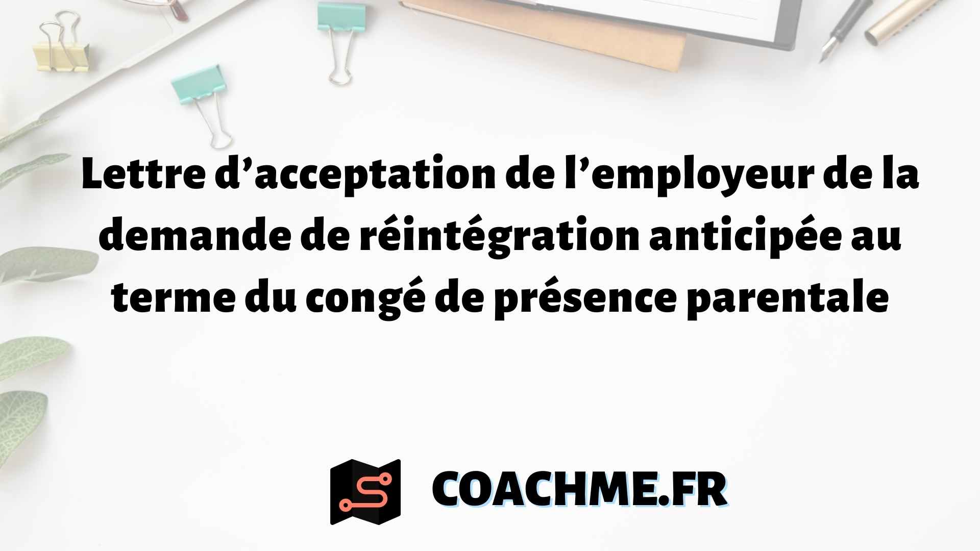 Mod le Lettre Demande R int gration Anticip e Idee