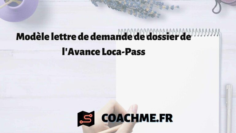Modèle lettre de demande de dossier de l'Avance Loca-Pass